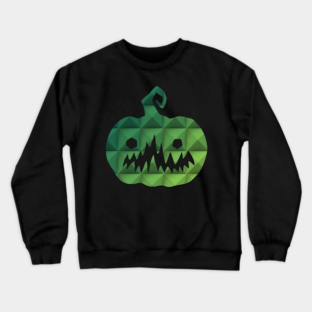 Pumpkin scary face halloween Crewneck Sweatshirt by trendybestgift